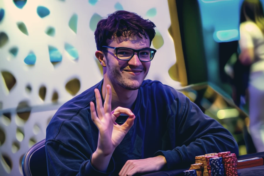 Lecomsi、ポーカー プレーヤーの写真。