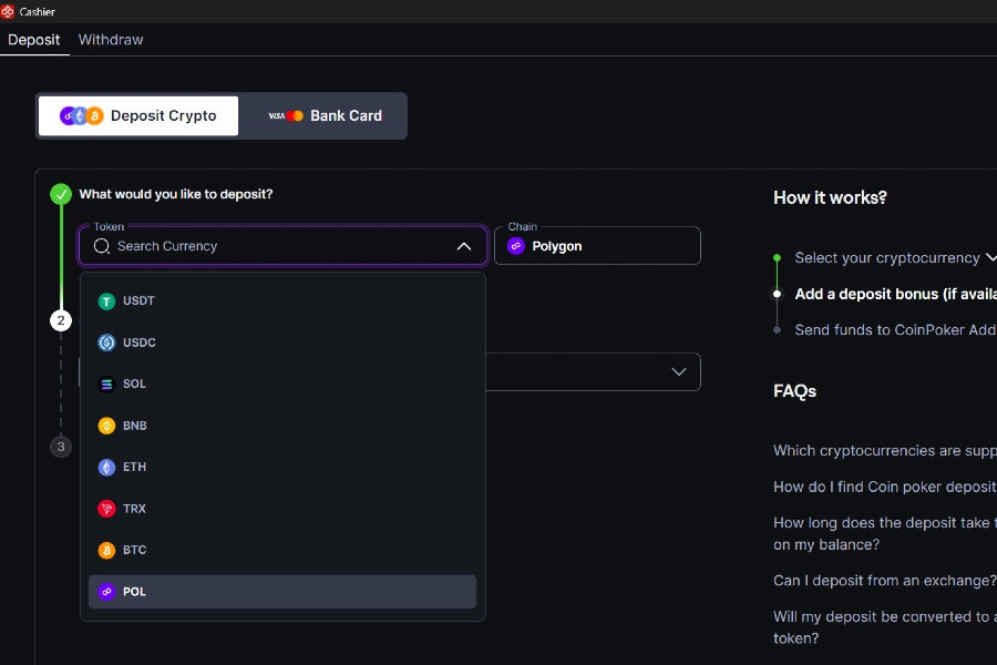 Fast TRON Deposits & Payments