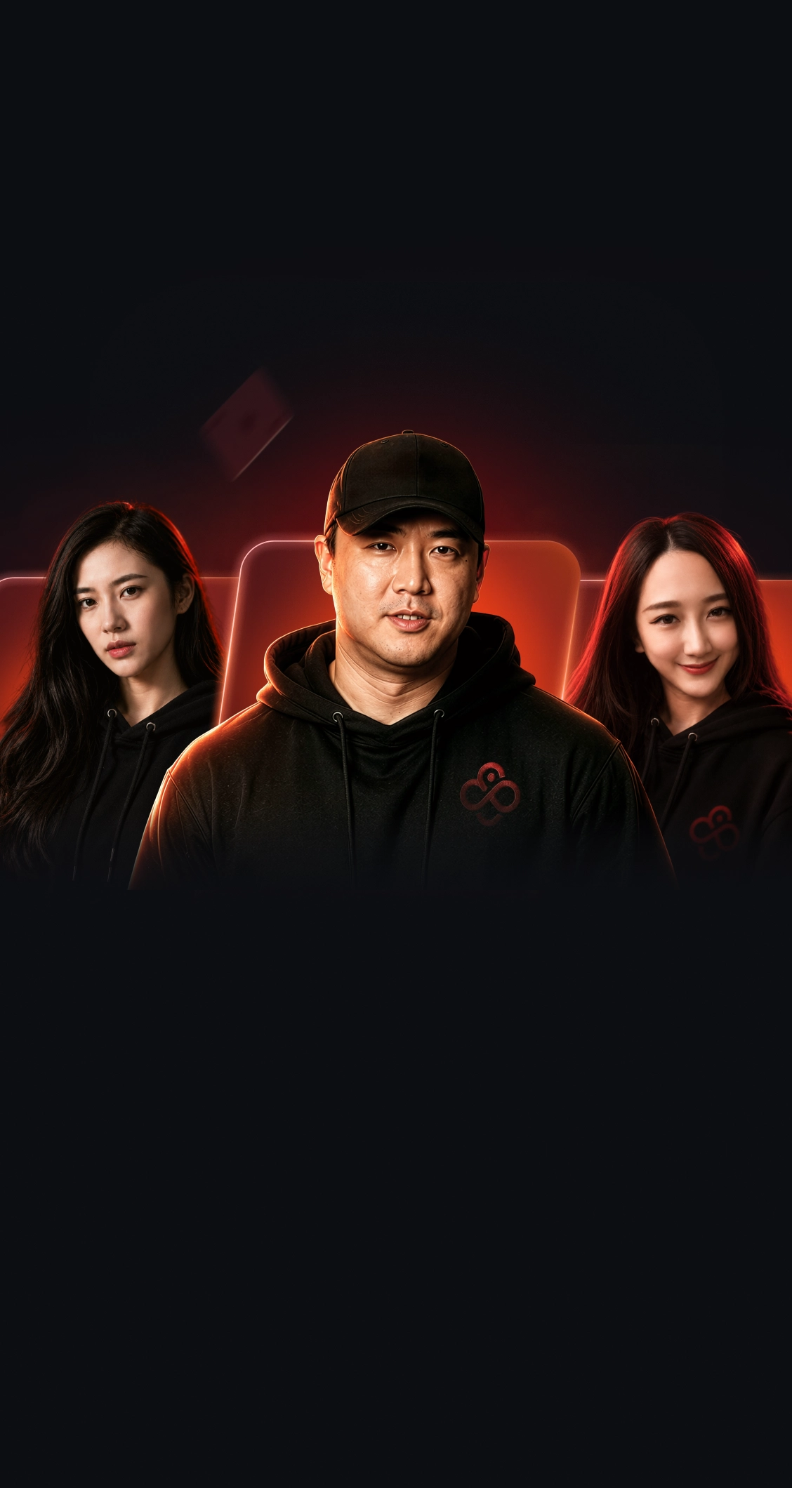 AsiaCoinPokerホームに登場するアジアのポーカープレイヤー